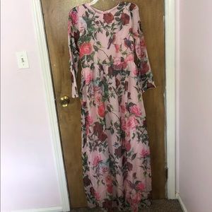 Dressy Floral Maxi Dress